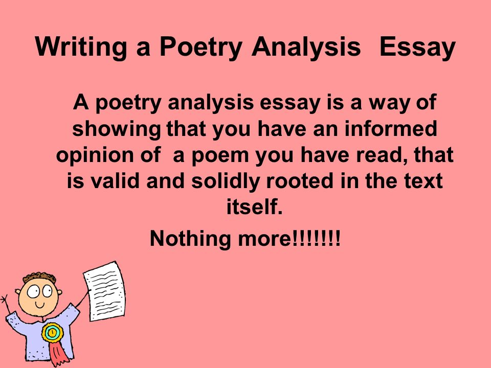 How to write a literary analysis of a poem